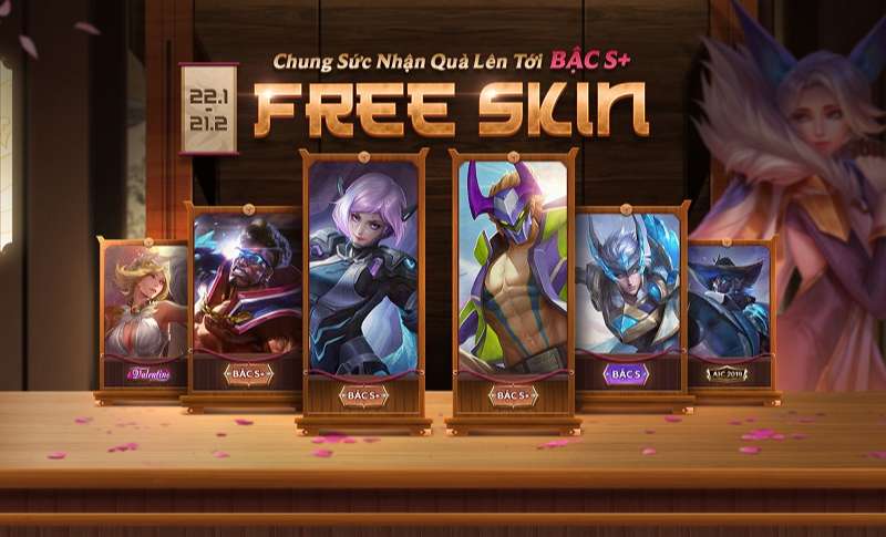 Game thủ hoàn toàn có thể nhận skin Liên Quân miễn phí