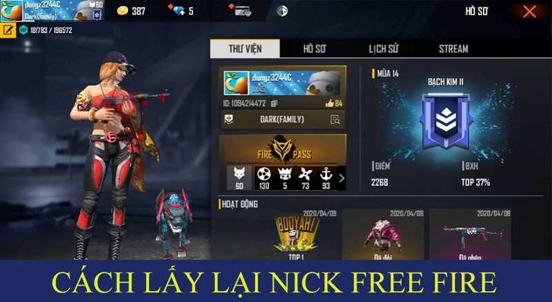 Cách lấy lại acc Free Fire bị khóa 