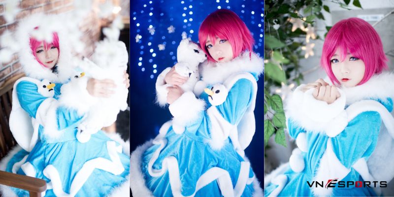 cosplay annie lol trang phục lửa băng