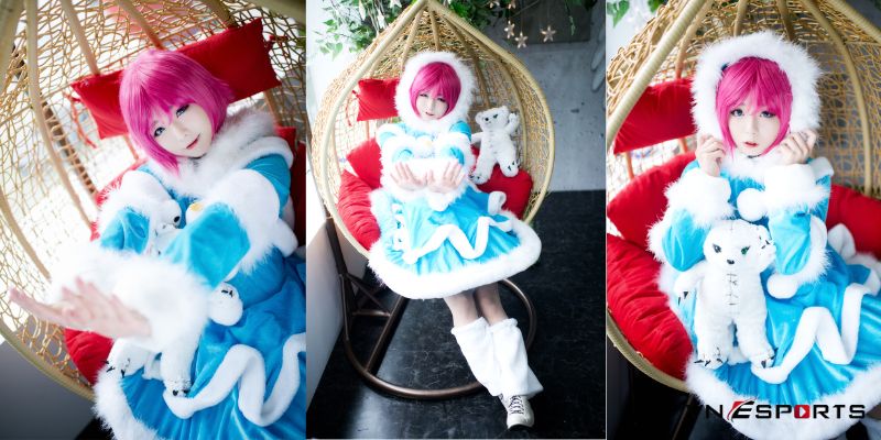 Cosplay Annie lửa băng cực đáng yêu