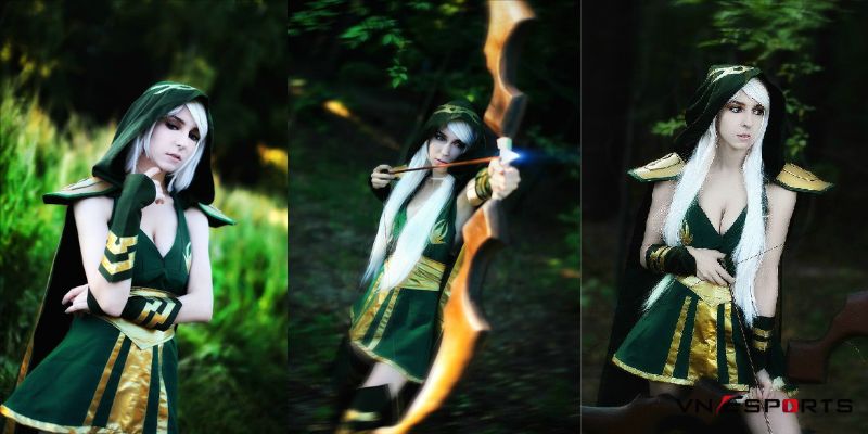 Ashe thần rừng trong màn cosplay cực ngầu