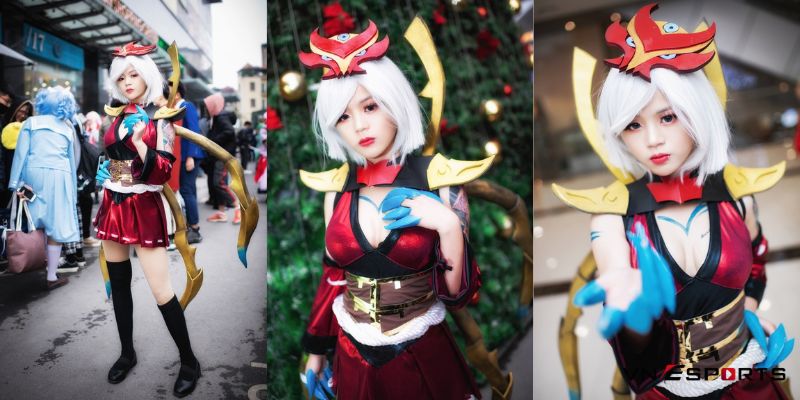 Cosplay Elise với nữ streamer game LMHT