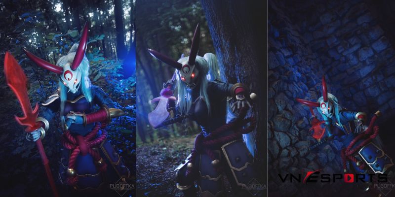 tạo dáng chụp ảnh khi cosplay kalista