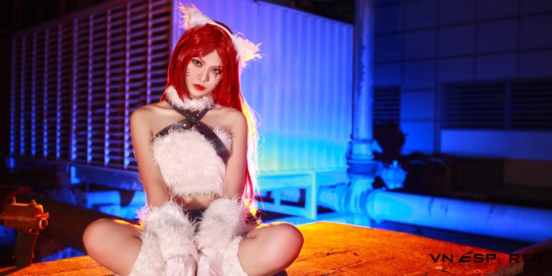 katarina cosplay mèo kitty sát thủ