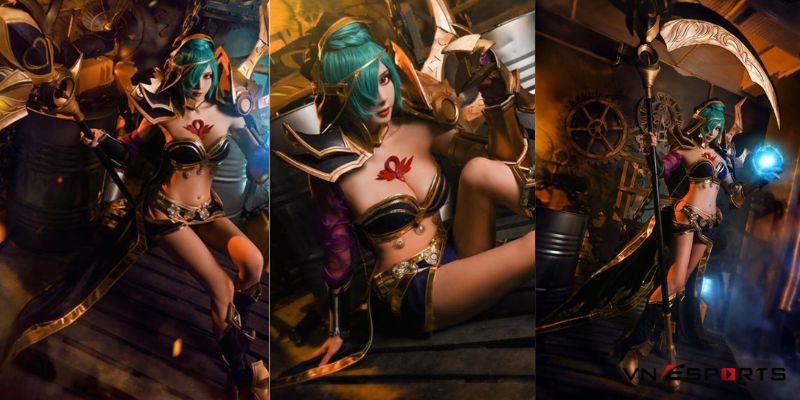 Cosplay Mina liên quân nữ hoàn sa mạc quyền lực