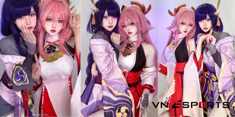 copslay Yae Miko của nữ coser Trung Quốc (1)