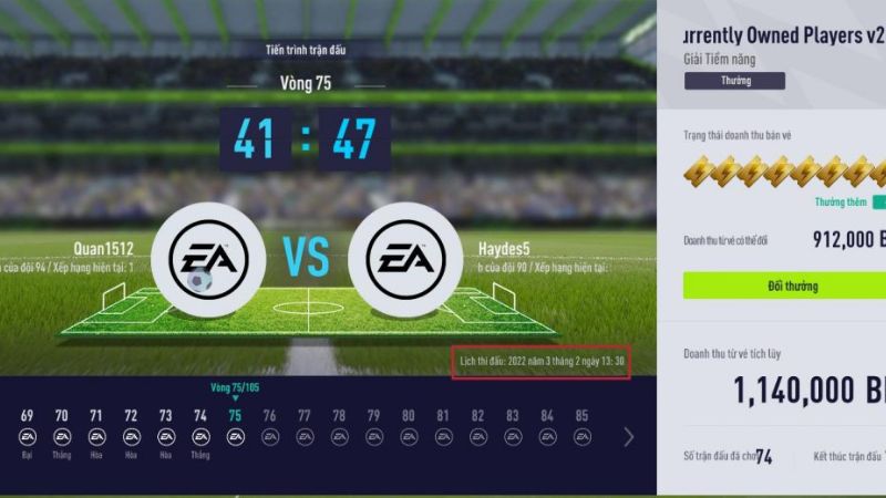 Cách kiếm tiền trong FIFA online 4 qua đá xếp hạng 