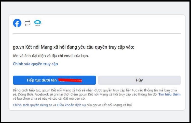 Đăng nhập Đột Kích qua Facebook