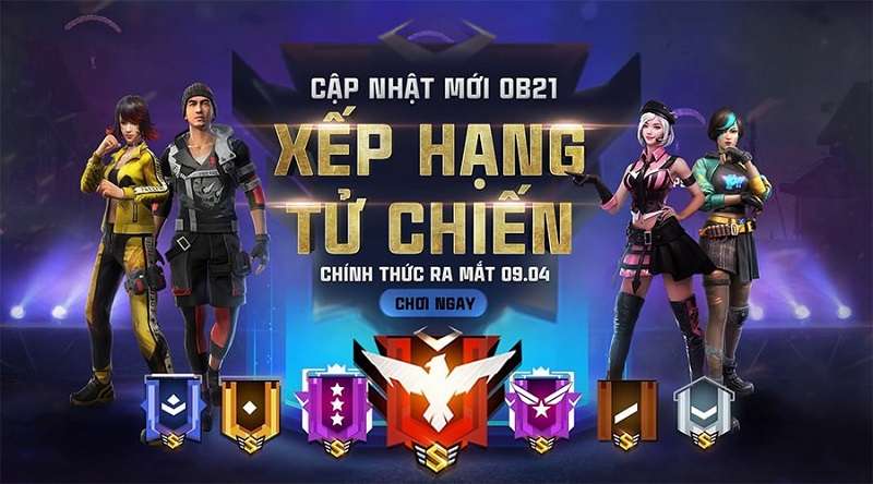 Định nghĩa về các rank trong Free Fire