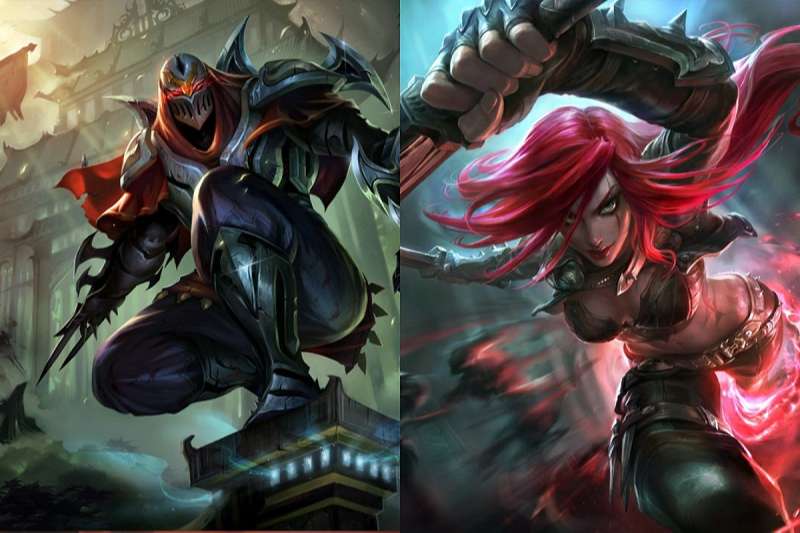 Đội hình tập trung vào Katarina hoặc Zed