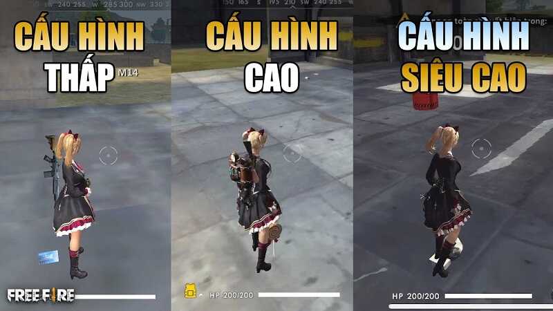 Giảm đồ họa là cách không bị văng game Free Fire 