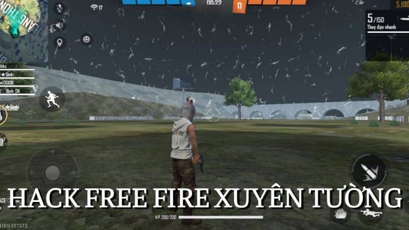 Hướng dẫn hack Free Fire xuyên tường