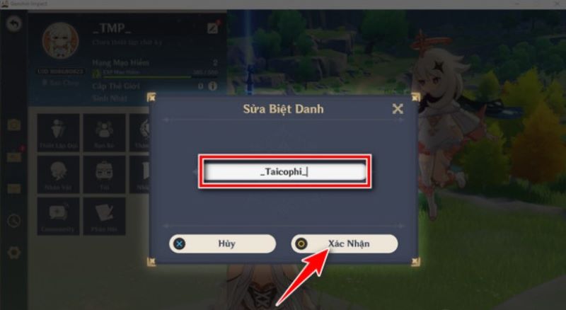 Hướng dẫn cách đổi tên trong Genshin Impact