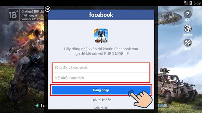 Hướng dẫn cách lấy tài khoản khi có liên kết với Facebook