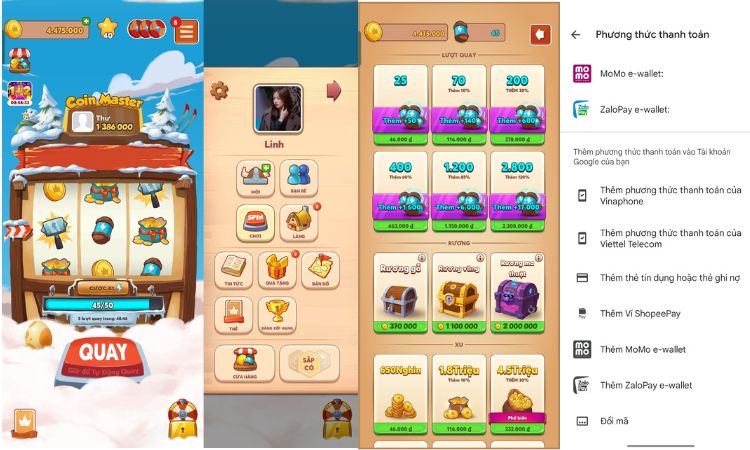 Hướng dẫn chi tiết cách nạp Coin Master cho game thủ