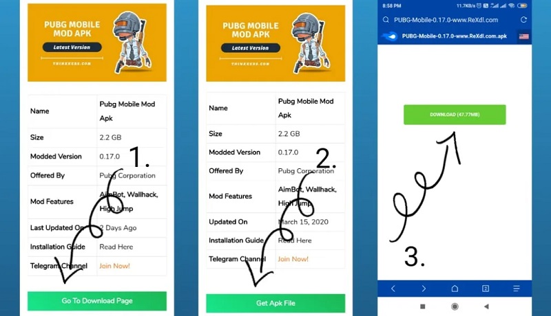 Hướng dẫn tải PUBG MOD APK
