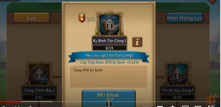 Mở khóa đội tấn công I