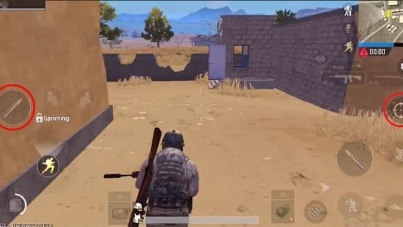 Setting PUBG mobile cho người mới chơi - Bật tính năng ngắm bên trái