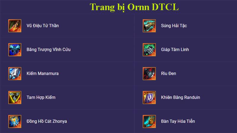 Trang bị Ornn bản cũ