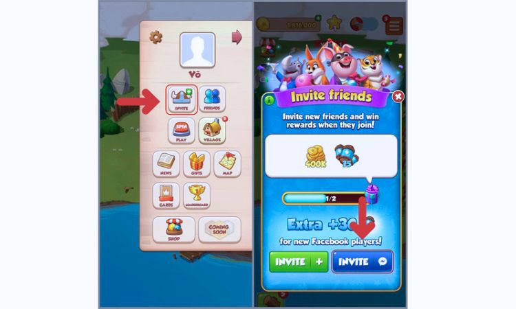 Tùy chọn cơ bản khi đập nhà trong game Coin Master