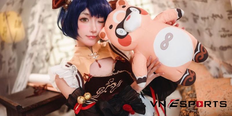 Xiangling cosplay cô hầu gái xinh đẹp (2)