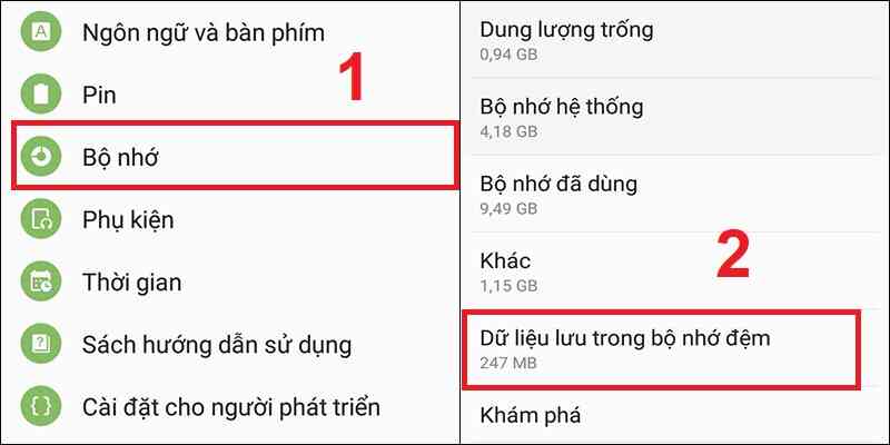 Xóa bộ nhớ đệm trong điện thoại để chơi game tốt hơn