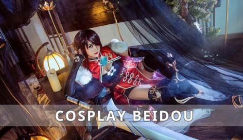 Beidou cosplay với phong thái uy nghiêm của một chị đại giang hồ