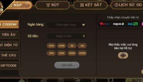 Các phương thức nạp tiền Kclub cho người chơi