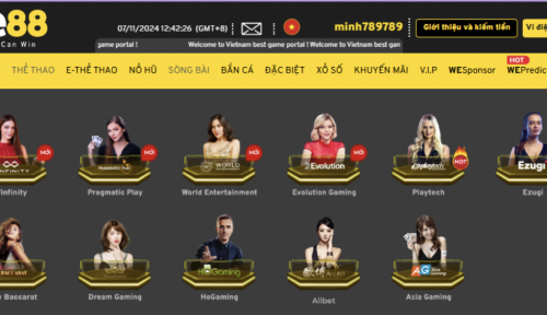 Casino WE88 - Hệ thống game trực tuyến hiện đại bậc nhất
