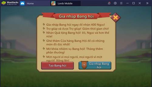 Đại hội bang phái Lords Mobile là gì? Mẹo chơi thử thách bang hội hay