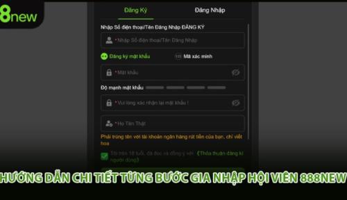 Đăng Ký 888new – Hướng Dẫn Tạo Tài Khoản Nhanh Và Nhận Thưởng Hấp Dẫn