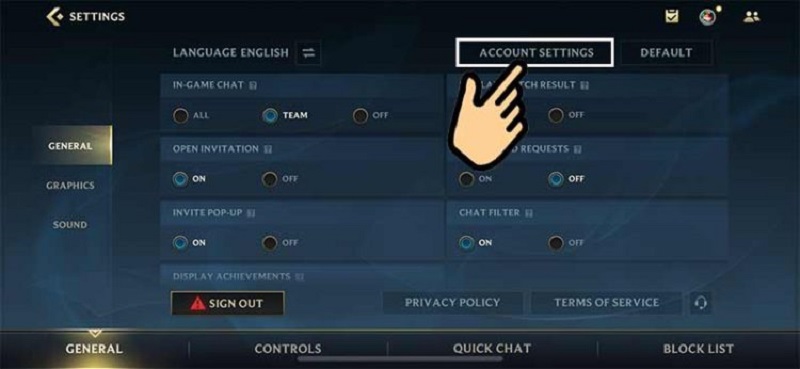 chon-account-setting-de-bat-dau-doi-ten Chọn Account Setting để bắt đầu đổi tên