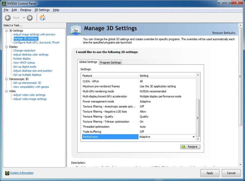 chon-vao-nvidia-control-panel-de-vao-3d-setting Cách tăng FPS CSGO bằng NVIDIA settings