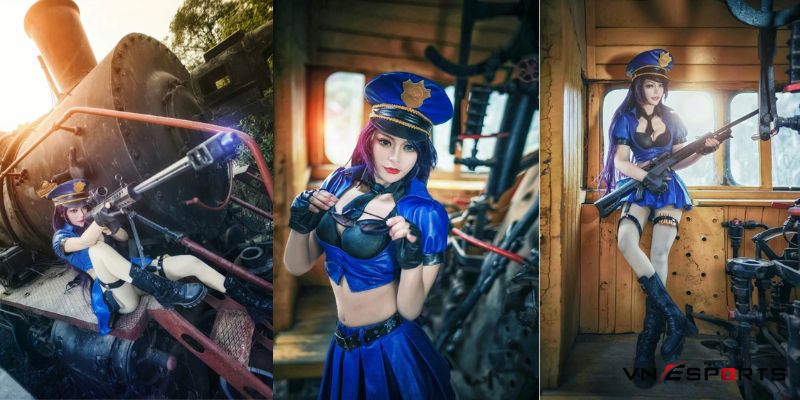 cosplay-caitlyn-si-quan-10 Vẻ đẹp của nữ coser trong bộ ảnh cosplay sĩ quan Caitlyn