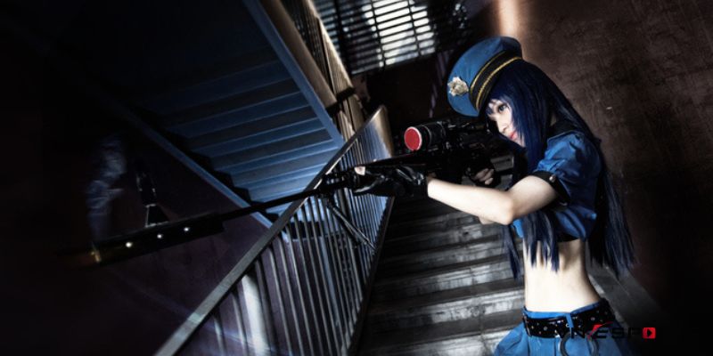 cosplay-caitlyn-si-quan-3 Ngắm bắn trong màn cosplay sĩ quan Caitlyn