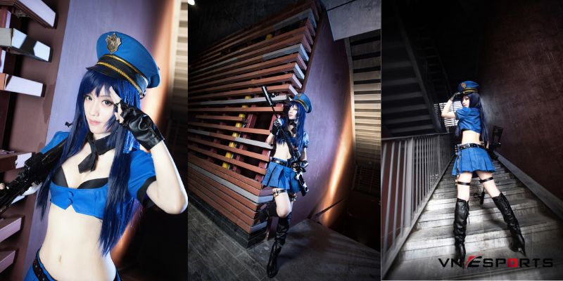 cosplay-caitlyn-si-quan-4 Nữ sĩ quan Caitlyn được cosplay siêu ngầu