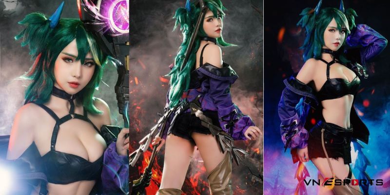 cosplay-dieu-thuyen-ta-linh-phap-truong Cosplay liên quân Điêu Thuyền tà linh pháp trượng cuốn hút