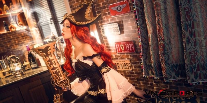 cosplay-miss-fotune-nu-thuyen-truong-3 cosplay miss fortune với cây súng siêu to