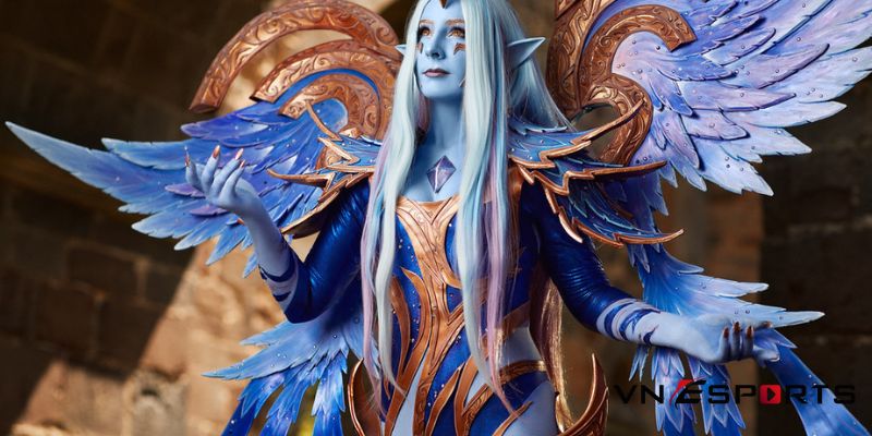 cosplay-soraka-dawnbringer-3 Cosplay Soraka dawnbringer trong màu da xanh