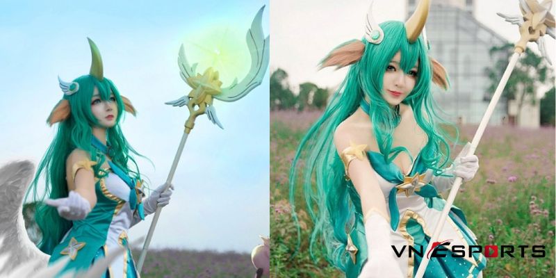 cosplay-soraka-ve-binh-tinh-tu-2 Nữ coser có gương mặt xinh xắn khi cosplay Soraka