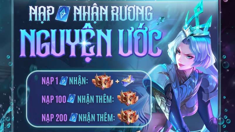 Hướng dẫn cách nhận đá Liên Quân Nguyện Ước