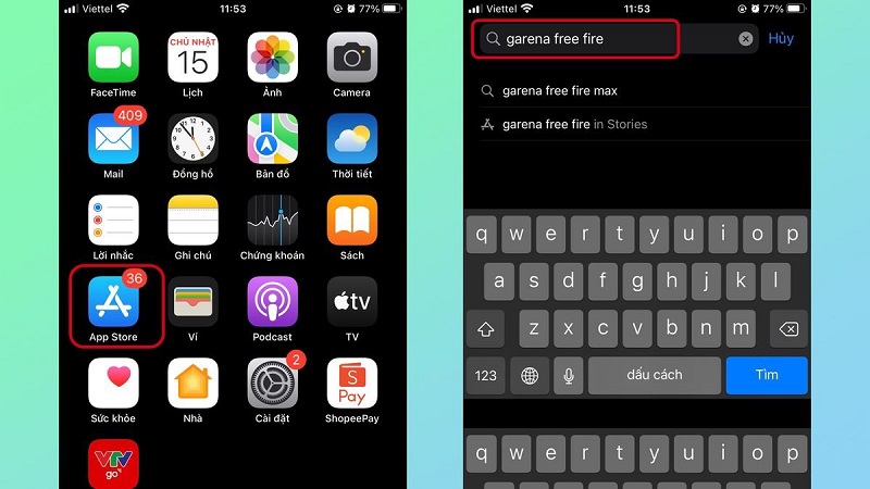 nhap-ten-game-de-tao-lenh-tim-kiem Cách khắc phục lỗi không thấy skin trong Free Fire phổ biến