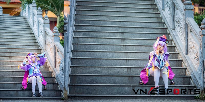 qiqi-cosplay-sieu-de-thuong-5 qiqi cosplay với hình ảnh cương thi (1)