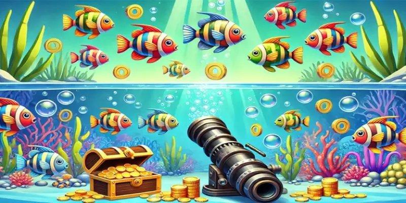 Đường bơi của cá giúp người chơi chọn thời điểm