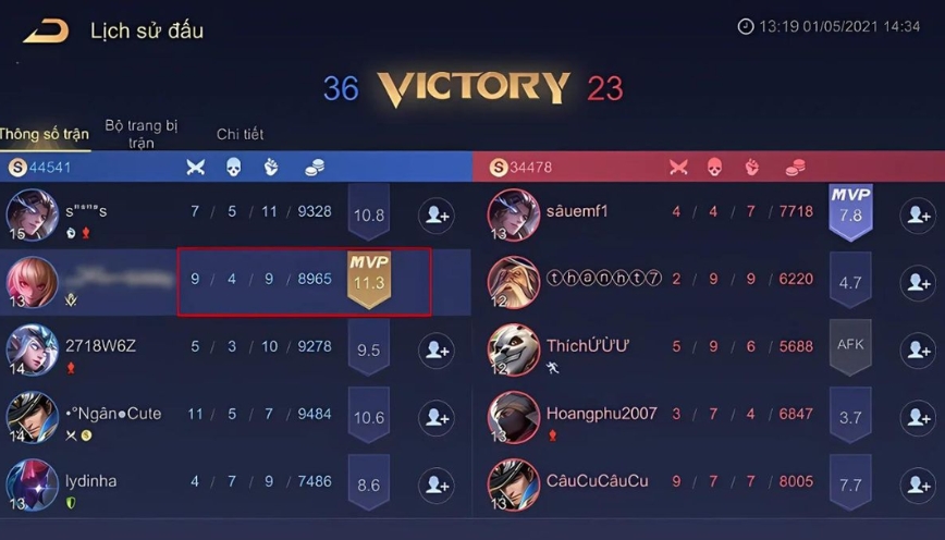 KDA và K/D khác nhau như thế nào khi đánh giá thành tích